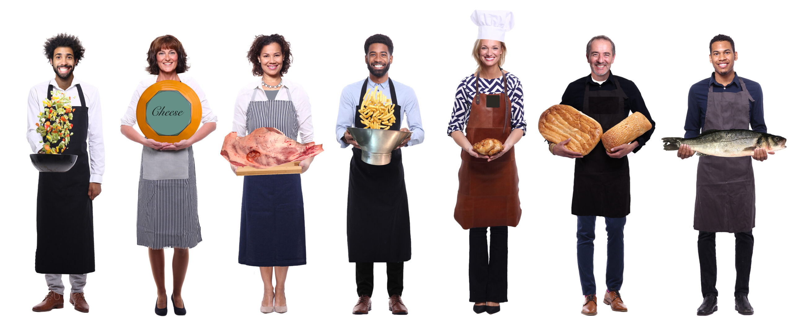 Group of people with food